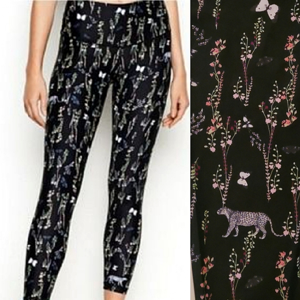 🦋OFFER🐆Victoria's Secret VICTORIA SPORT Cheetah Butterfly Workout Leggings, XS